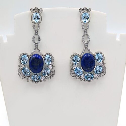 VER-0582 / 2161  SILVER 925  Gross Wt. 24.5400 Gms  EARRING