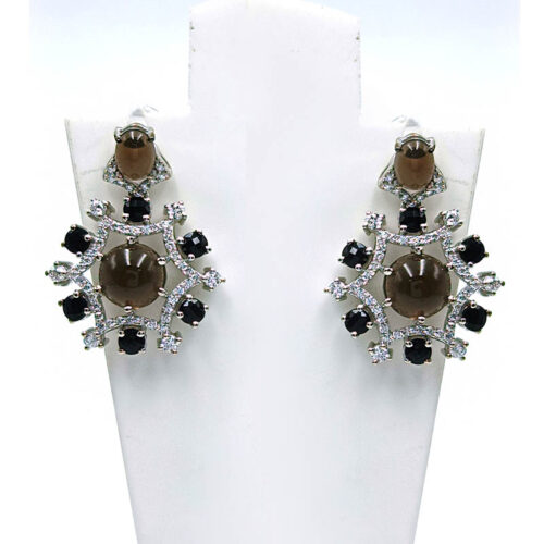 VER-0553 / 3076  SILVER 925  Gross Wt. 12.6800 Gms  EARRING