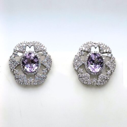 VER-0801 / 3195  SILVER 925  Gross Wt. 13.0800 Gms  EARRING